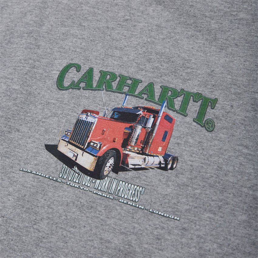 Carhartt WIP T-shirts S/S ON THE ROAD I030215 GREY HTR